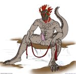  abs anthro argonian balls biceps curiodraco erection feather grin hindpaw horn inviting leash looking_at_viewer male nude paws penis presenting presenting_penis scalie sitting skyrim solo spread_legs spreading tagg taggcrossroad tail the_elder_scrolls the_elder_scrolls_v:_skyrim video_games 