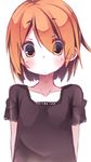  :&lt; bad_id bad_pixiv_id collarbone colored_eyelashes fujiwara_gacho looking_at_viewer orange_eyes orange_hair original short_hair solo upper_body 