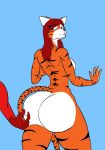  big_butt bubble_butt bubblebutt butt butt_pinch disembodied_hand fan_character feline female flat_colors hair invalid_tag kangy-roo mammal odile pantherine red_hair self_insert the-stooge thestooge tiger 