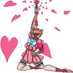  &hearts; alpha_channel bow clothed clothing dress female for_a_head hairy hand_on_hip kneeling kurrrr legwear mammal pig pink pink_clothing porcine pose sailor_moon shoes solo stockings tiara wand what 