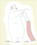  2011 anthro blush clothing fundoshi japanese_clothing male mammal overweight overweight_male simple_background solo toukurou underwear ursine 