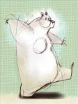  2011 anthro male mammal overweight overweight_male polar_bear solo toukurou ursine 