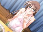  apron blush daimon_kiyoka long_hair naked_apron sitting virgin_roster zyx 