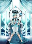  :d bad_id bad_pixiv_id blue_eyes blue_hair cape chair crown curtains gem gen_4_pokemon green_eyes hirococo manaphy open_mouth pauldrons personification pokemon ribbon scepter sitting smile solo throne window wrist_cuffs 