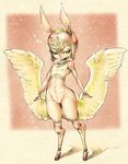  bunny furry hiwai joka_(hiwai) nude rabbit wings 