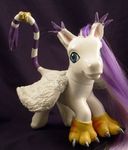  blue_eyes cahualli cat_ears claws digimon equine female feral figurine gatomon gloves hair horse mammal my_little_pony pegasus ponification pony purple_hair real solo tail tail_ring wings 