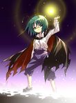  antennae artist_request cape green_eyes green_hair solo touhou wriggle_nightbug 