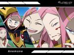  anemone_(eureka_seven) artist_request eating eureka_seven eureka_seven_(series) jam pink_hair purple_eyes theend wallpaper 