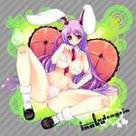  animal_ears bare_shoulders bikini breasts bunny_ears cum large_breasts legs lingerie long_hair long_legs micro_bikini panties partially_visible_vulva pillow purple_hair reisen_udongein_inaba shima_chiyo shoes sitting socks solo spread_legs string_bikini swimsuit thighs touhou underwear very_long_hair white_bikini white_legwear 