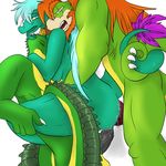  anal_penetration bite croco croco_(character) crocodile darius darius_koopa_(character) double drakeniea female gay hair keniea koopa kuroryushin-kuma male mario_bros mates nintendo nude penatration penetration penis pussy reptile scalie sex straight tail vaginal video_games 