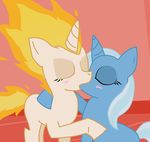  eyes_closed female feral fire friendship_is_magic horn horse kissing lesbian mammal my_little_pony pony proteus trixie_(mlp) twilight_sparkle_(mlp) unicorn 