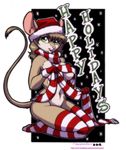  christmas christmas_stockings creamytea david_a_cantero female green_eyes happy_holidays hat holidays legwear mammal rat red_and_white rodent santa_hat scarf stockings 