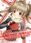  blush box happy_valentine heart heart-shaped_box highres long_hair nashigami_tsubute original red_eyes solo valentine 