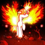  equine female feral fire friendship_is_magic hereticofdune horn horse mammal my_little_pony pony red_eyes solo twilight_sparkle_(mlp) unicorn 