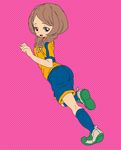  braid brown_hair inazuma_eleven_(series) inazuma_eleven_go long_hair purple_eyes soccer_uniform solo sportswear ten_(ch) twin_braids yamana_akane 