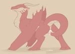  anus blush brown_background dragon dripping female feral horn kallus masturbation penetration plain_background pussy red red_body scalie solo tail tail_masturbation tail_sex tongue vaginal vaginal_penetration wings wyvern 