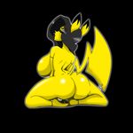  big_breasts body_markings breasts butt female looking_back markings nintendo nude piercing pikachu pok&#233;mon pok&#233;morph pok&eacute;mon pok&eacute;morph pose side_boob solo tail tattoo video_games 