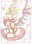  adapted_costume alternate_color animal_ears bad_id bad_pixiv_id bow dress flower frilled_dress frills hat hat_bow heart musical_note mystia_lorelei nexs_(akl) petticoat pink_eyes plant puffy_sleeves solo touhou vines 