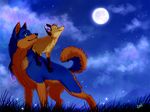  cloud clouds dog feral fox husky mammal moon stars vengefulspirits 