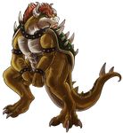  bowser giga_bowser horn koopa male mario_bros nintendo posscat scalie shell solo spikes video_games 