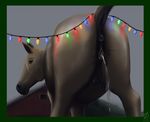  anatomically_correct anatomically_correct_pussy animal_genitalia anus christmas_lights cum emptyset equine equine_pussy female feral horse looking_back mammal puffy_anus pussy pussy_juice raised_tail solo tail 