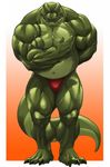  anthro biceps big_muscles chubby echin gentleman huge_muscles looking_at_viewer male musclegut muscles pecs pose reptile scalie solo speedo swimsuit topless underwear 