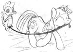  dragon equine female female_domination feral friendship_is_magic horn horse leash male mammal monochrome my_little_pony penis scalie spike_(mlp) spines twilight_sparkle_(mlp) unicorn 