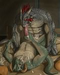  abs anal anal_penetration anthro argonian bed biceps big_muscles big_penis cum cum_in_ass cum_inside derkeethus duo erection fellatio gay horn lizard male messy muscles nude oral oral_sex otoka pecs penetration penis reptile scalie sex skyrim the_elder_scrolls the_elder_scrolls_v:_skyrim video_games 