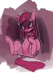  anus ball_gag blue_eyes bound cutie_mark equine female feral friendship_is_magic gag hair horse long_hair mammal my_little_pony pink_hair pink_theme pinkamena_(mlp) pinkie_pie pinkie_pie_(mlp) pony purplekecleon pussy solo 