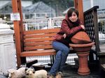  bench giant_walnut hirosue_ryoko photo sheep winter_clothes 