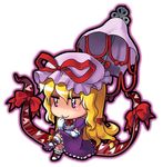  chibi gap hair_between_eyes solo tonbery touhou yakumo_yukari 