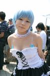  ayanami_rei blue_hair choker cosplay dress highres neon_genesis_evangelion photo tagme_model 