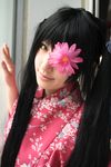  cosplay eyepatch flower_eyepatch gintama highres photo saya saya_(cosplayer) yagyu_kyubei yagyuu_kyuubei 