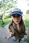  baseball_cap dog fisheye hat highres long_hair photo 