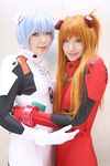  ayanami_rei blue_hair cosplay highres namada neon_genesis_evangelion photo plugsuit plugsuit(cosplay) plugsuit_(cosplay) saya saya_(cosplayer) soryu_asuka_langley 