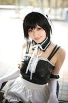  cosplay elbow_gloves gloves highres kore_ga_watashi_no_goshujin-sama maid maid_apron maid_uniform photo sawatari_izumi saya saya_(cosplayer) 