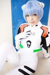  ayanami_rei blue_hair cosplay highres namada neon_genesis_evangelion photo plugsuit red_eyes 