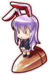  animal_ears bullet bunny_ears chibi reisen_udongein_inaba solo tonbery touhou 