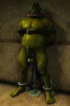  ball_gag balls corwyn gag male muscles orc pecs penis restraints torture 