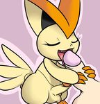  aintsmart balls bestiality big_ears erection eyes_closed fellatio feral gay human interspecies legendary_pok&#233;mon licking lightclock male mammal nintendo open_mouth oral oral_sex penis penis_grab pink_background plain_background pok&#233;mon pok&#233;philia pokemon sex size_difference tongue uncut victini video_games wings 