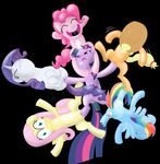  applejack fluttershy friendship_is_magic my_little_pony pinkie_pie rainbow_dash rarity twilight_sparkle 