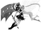  angel_and_devil angel_wings armor artist_name bishoujo_senshi_sailor_moon broken broken_armor broken_weapon closed_eyes dark_persona demon_wings from_side greyscale hair_ornament hug long_hair monochrome multiple_girls nude sailor_galaxia spoilers sword teruchan tsukino_usagi twintails very_long_hair weapon wings 