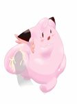  ambiguous_gender blush clefable clefairy cum disembodied_penis male nintendo open_mouth penetration penis plain_background pok&#233;mon pokemon red_eyes tail_sex tailjob unknown_artist video_games white_background 
