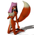  anthro big_breasts breasts canine disney female fox fur hair hood long_hair long_tail looking_at_viewer maid_marian mammal nude open_mouth plain_background pussy robin_hood robin_hood_(disney) smile solo unrealfox 