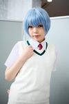  ayanami_rei blue_hair cosplay highres namada neon_genesis_evangelion photo 