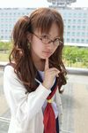  air_gear cardigan cosplay glasses haruki noyamano_ringo photo school_uniform serafuku 