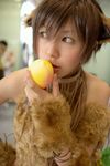  animal_ears cosplay dog_ears food fruit fur grapes leaf leaves namako peach photo tm_revolution wild_rush 