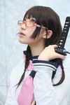  alternate_hairstyle bleach cosplay glasses highres kurosaki_shihomu photo yadoumaru_lisa yadoumaru_lisa_(cosplay) 