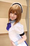  billhook boots cosplay hat highres higurashi_no_naku_koro_ni photo ryuuguu_rena sailor_hat saya saya_(cosplayer) thigh-highs thighhighs 