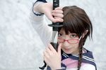  alternate_hairstyle bleach cosplay glasses kurosaki_shihomu photo yadoumaru_lisa yadoumaru_lisa_(cosplay) 
